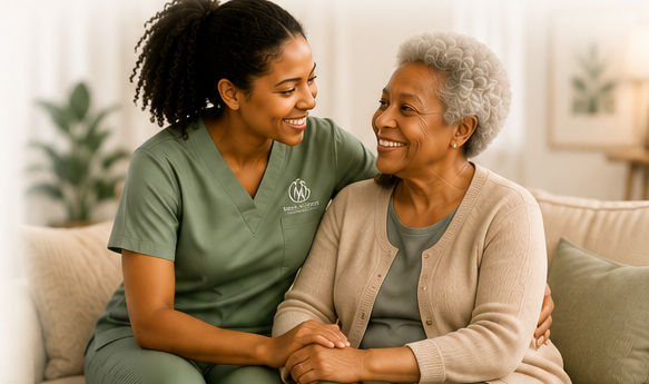Caregiver and client