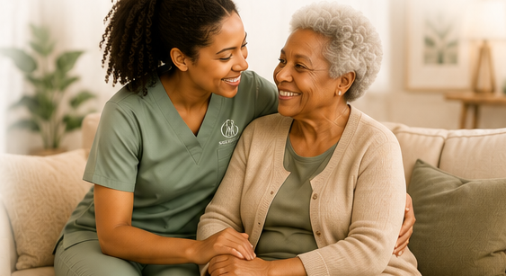Caregiver and client